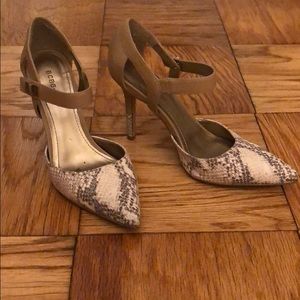 BCBG snakeskin heels